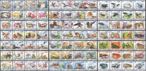 A0007 2014 MALDIVES FISHES BIRDS MARINE LIFE FAUNA OF INDIAN OCEAN !FULL SET MNH