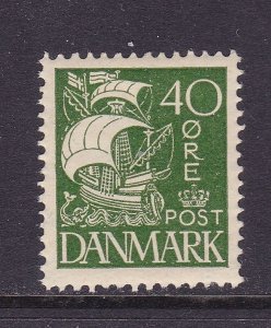 Denmark Scott 197, 1927 40 ore Typo Caravel, VF MNH. Scott $70