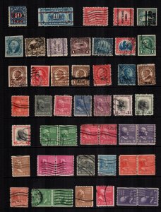 US  40 used stamps