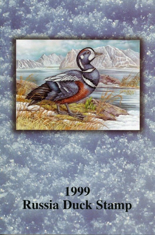 RUSSIA  1999 DUCK STAMP MINT NEVER HINGED IN FOLDER 