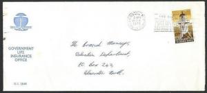 NEW ZEALAND 1970 Govt Life 3c Lighthouse on cover..........................58603