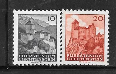 Liechtenstein #169-197  Valdez & Guttenberg set (MNH)  CV $2.40