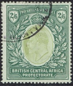 BRITISH CENTRAL AFRICA 1903 KEVII 2/6 USED