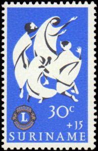 Suriname #B122-B126, Complete Set(5), 1966, Fraternal Organization, Never Hinged