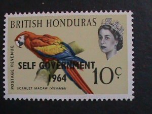 ​BRITISH HONDURAS-1964 SC#182-6 SELF GOVERNMENT-LOVELY BIRDS-MNH-VERY FINE