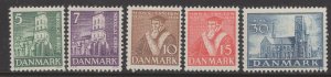 DENMARK   252-256  MINT HINGED
