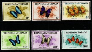 TRINIDAD & TOBAGO SG407/12 1972 BUTTERFLIES MNH
