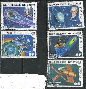 Ivory Coast || Scott # C99 - C103 - Used