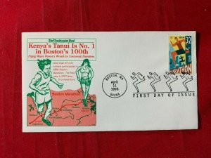 1996 scott 3067 32c marathon stamp FDC