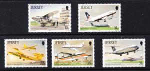 Great Britain - Jersey #418 -422  - FVF MNH