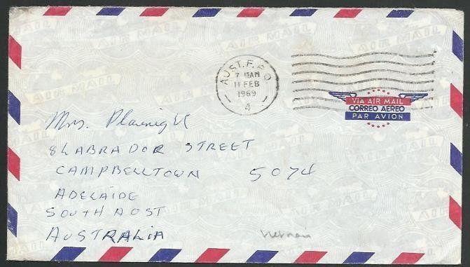 AUSTRALIA FORCES IN VIETNAM 1968 cover Aust. FPO 4 machine cancel..........58889