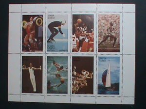 STAFFA-SCOTLAND STAMP-1976-OLYMPIC GAMES MONTREAL'76 CANADA MNH SHEET VF