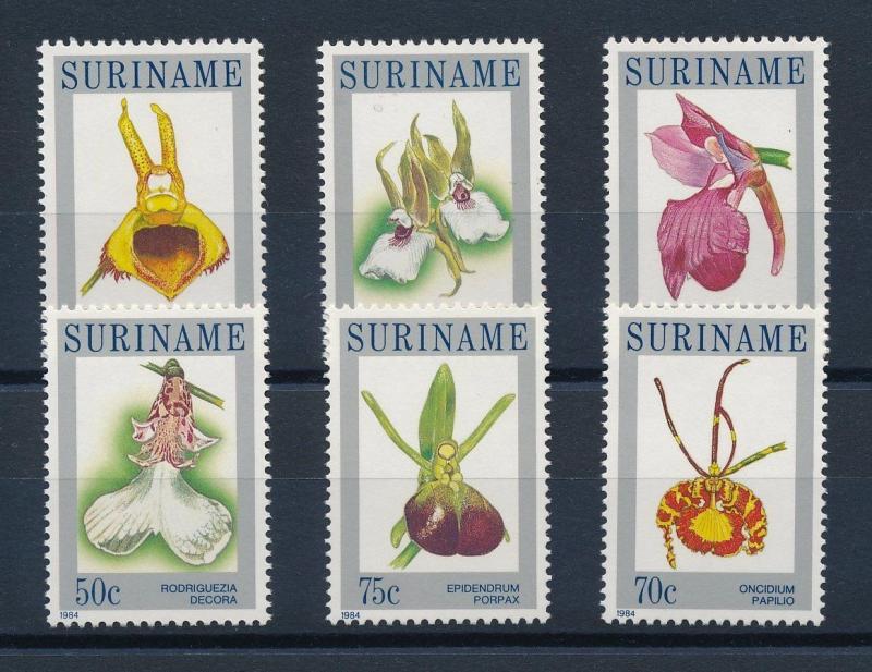 [SU382] Suriname Surinam 1984 Flora Flowers Orchids MNH