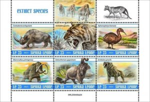 2024 03- SIERRA LEONE - EXTINCT SPECIES     6V  complet set    MNH ** T