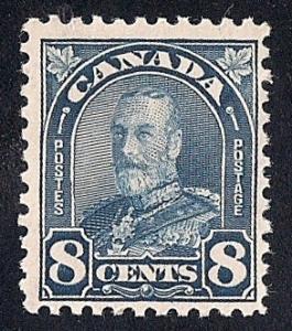 Canada #171 8 cents King George 5, Stamp Mint OG NH F-VF