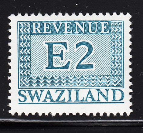 Swaziland 1975-77 MNH E2 blue-green Revenue