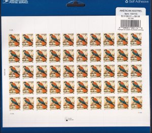 Scott #3031 1999 American Kestrel (Black Date) Sheet of 50 Stamps - Sealed