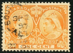Canada Scott 51 UNH - 1897 1c Queen Victoria Jubilee Issue - SCV $8.00