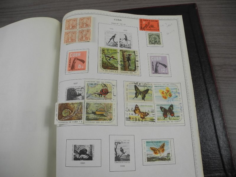 CUBA, Excellent Stamp Collection hinged in a battered Minkus album