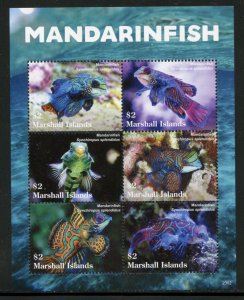 MARSHALL ISLANDS 2023 MANDARINFISH SHEET MINT NH