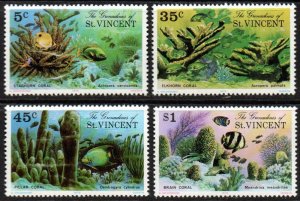 St. Vincent Grenadines Sc #77-80 Mint no gum