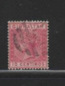 GIBRALTAR #30 1889 10c QUEEN VICTORIA F-VF USED b