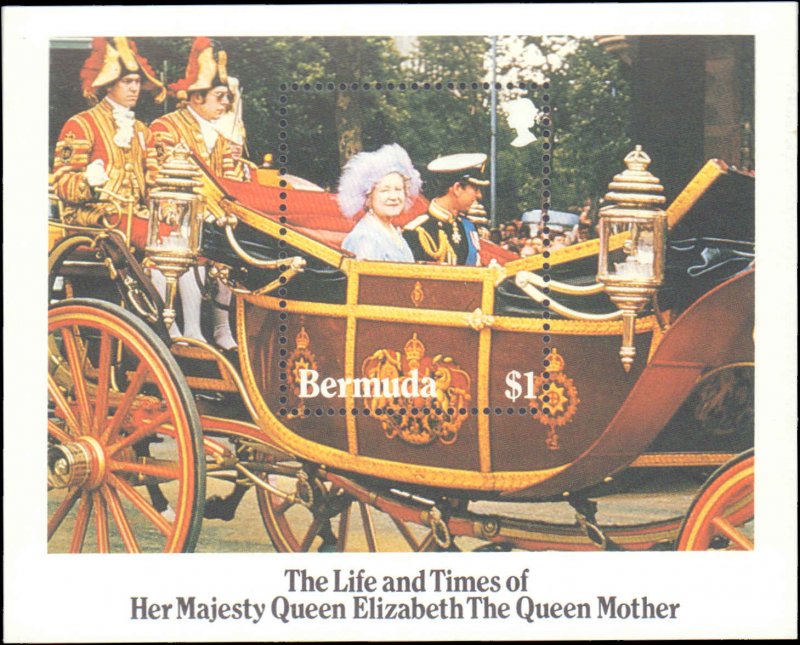 Bermuda #473, Complete Set, Souvenir Sheet Only, 1985, Royalty, Never Hinged