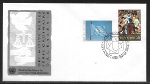 United Nations NY 590-591 1991 Definitives Geneva Cachet FDC First Day Cover