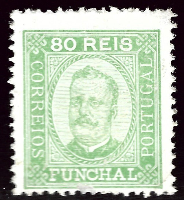 Funchal Portugal Sc#8 Mint F-VF hr SCV$15.00...Popular Country!