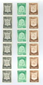 Israel #276/278/281 Mint (NH)