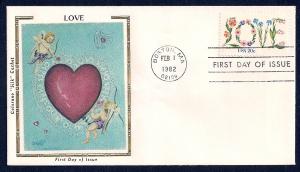 UNITED STATES FDC 20¢ LOVE 1982 Colorano