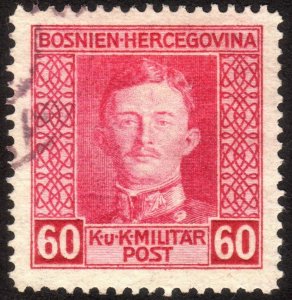 1917, Bosnia 60h, Used, Sc 116