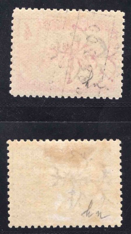 MOMEN: FRENCH COLONIES CONGO SC #37b,40b TUSK VARIETY MINT OG H LOT #65983