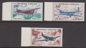 Gabon C50-2 Airplanes mnh
