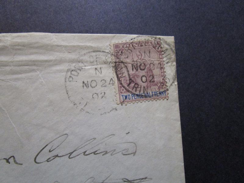 Trinidad 1902 Cover to USA / Light Creasing - Z7539