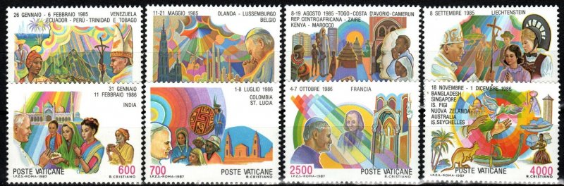 Vatican City #795-802  MNH CV $18.70 (X6823)