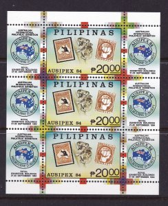 Philippines Scott 1710, 1984 Ausipex SS, VF MNH. Scott $30