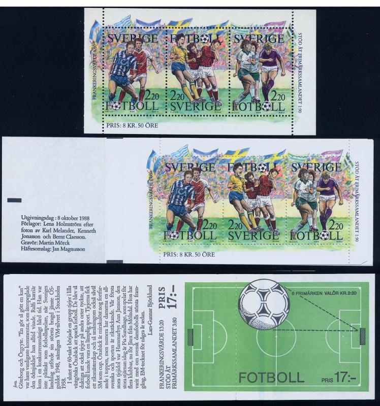 SWEDEN 1708a, Soccer, surtax for stamp collecting. MNH