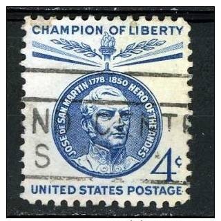 USA 1959 - Scott 1125 used - 4c Jose de San Martin