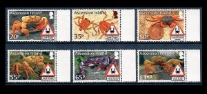 Ascension Island 1193-1198 Land Crabs MNH