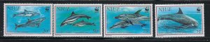 Niue 651-54 MNH 1993 Dolphins (an5039)