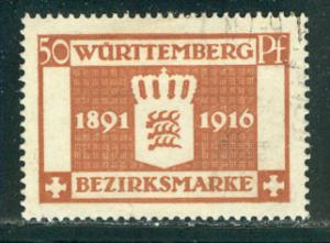 German States Wurttemberg Scott # O39, postally used