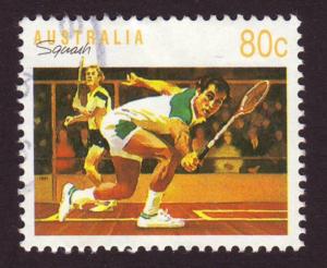 Australia 1991 Sc#1122, SG#1189 80c Squash-Sport Series III USED.