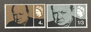 Great Britain 1965 #420-1, Winston Churchill, MNH.