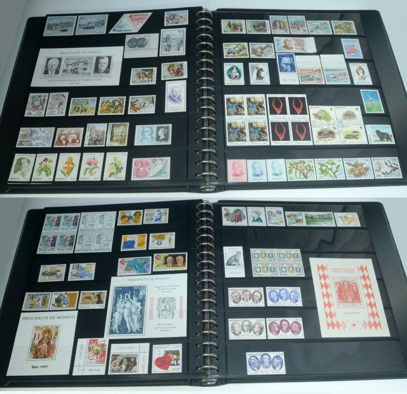 MONACO Postage Album Stamp Collection EUROPE Mint LH NH