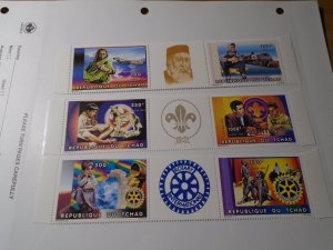 Chad  #  695-97  MNH Scouts