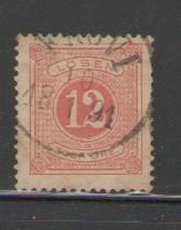 Sweden Sc J16 1882 12 ore postage due stamp used