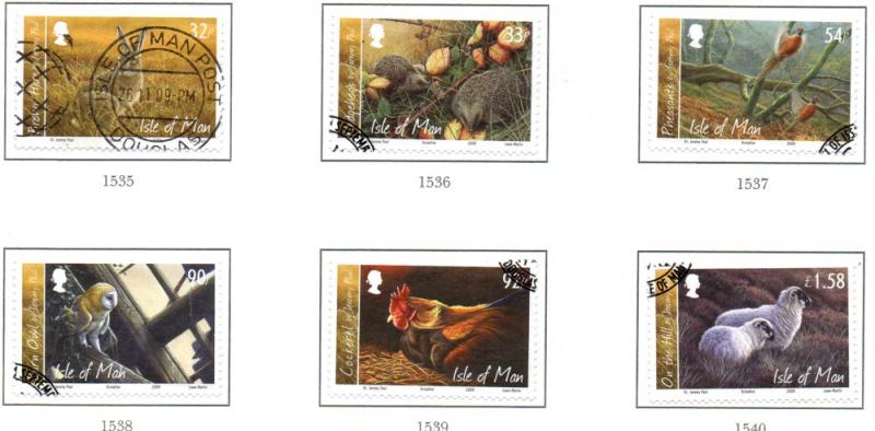 Isle of Man Sc 1328-33 2009 Paul Paintings stamp set used