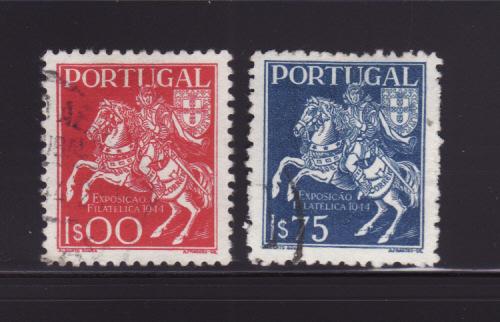 Portugal 636-637 U Postrider, Stamp Expo