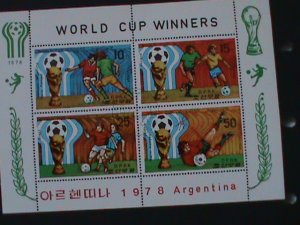 ​KOREA- SC#1967a  WORLD CUP SOCCER WINNER-ARGENTINA'78 CTO-VF FANCY CANCEL